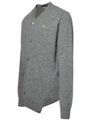 Comme des Garçons Shirt Grey Wool Cardigan