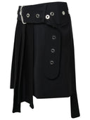 Gonna di lana nera bianca