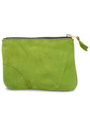 Comme Des Garçons Wallet Green Lear Card Holder