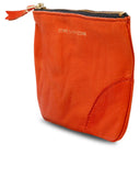 Comme Des Garçons Wallet Orange Lear Card Holder