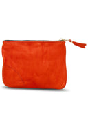 Comme Des Garçons Wallet Orange Lear Card Holder