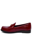 Tory Burch 'Perry' Red Shiny Ruffled Lear Loafers