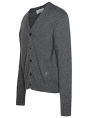Ami Paris Grey Cashmere Cardigan