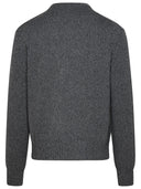 Ami Paris Grey Cashmere Cardigan