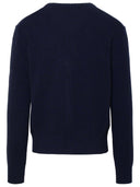 Ami Paris Navy Cashmere Cardigan