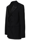 Ami Paris Black Mohair Wolle Blazer Blazer