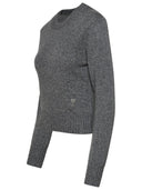 Ami Paris Grey Cashmere Blend Sweater