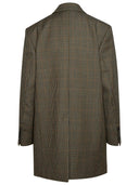 Ami Paris multicolor maagdelijke wollen jas