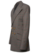Balmain Two Tone Wool Blend Blazer