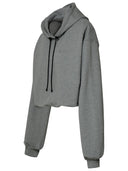 Mannei Gray Cotton Sweatshirt