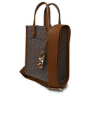 Michael Michael Kors 'Gigi' Brown Cotton Blend Bag