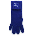 Burberry Blue Cashmere Blend Gloves