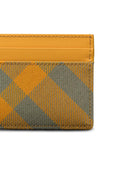 Burberry Yellow Wool Blend Card Holder