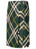 Burberry Green Wool Skirt