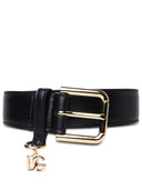 Dolce & Gabbana Black Lear Belt