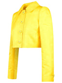Dolce & Gabbana Yellow Cotton Blend Jacket