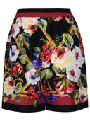 Dolce & Gabbana Multicolor Silk Shorts