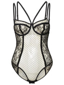 Dolce & Gabbana Black Viscose Blend Underwear Bodysuit