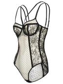 Dolce & Gabbana Black Viscose Blend Underwear Bodysuit