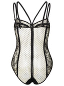 Dolce & Gabbana Black Viscose Blend Underwear Bodysuit