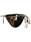 Dolce & Gabbana Brown Polyamide Blend Bikini Bottoms