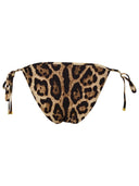 Dolce & Gabbana Brown Polyamide Blend Bikini Bottoms