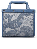 Borsa in tessuto etro a due toni