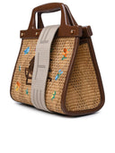 Etro 'Love Trotter' Multicolor Midi Raffia Bag