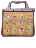 Etro 'Love Trotter' Multicolor Midi Raffia Bag
