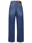 Jeans de algodón azul claro