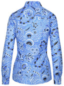 Etro Light Blue Silk Blend Shirt