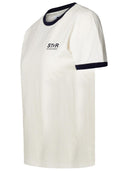 Maglietta in cotone avorio dorato