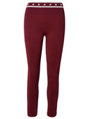 Golden Goose Burgundy Polyamide Blend Leggings