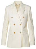 Golden Goose White Virgin Wool Blend Blazer