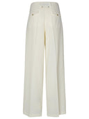 Golden Goose White Virgin Wool Blend Trousers