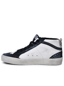 Golden Goose 'Mid Star Classic' White Lear Sneakers