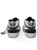 Golden Goose 'Mid Star Classic' White Lear Sneakers