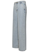 Self Portrait Light Blue Cotton Jeans