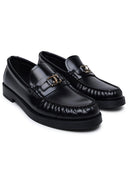 Jimmy Choo Black Lear Loafers