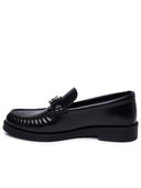 Jimmy Choo Black Lear Loafers