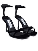 Jimmy Choo Black Velvet Sandals