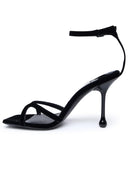 Jimmy Choo Black Velvet Sandals