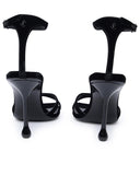 Jimmy Choo Black Velvet Sandals