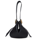 Lanvin 'Mélodie' Black Lear Hobo Bag