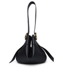 Lanvin 'Mélodie' Black Lear Hobo Bag