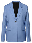 Lanvin Light Blue Virgin Wool Blazer