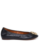 Lanvin 'Melodie' Black Lambskin Ballet Flats