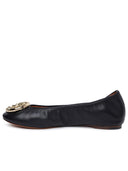 Lanvin 'Melodie' Black Lambskin Ballet Flats