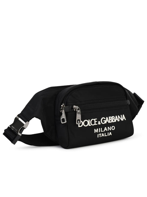 Dolce & Gabbana Small Black Nylon Fanny Pack