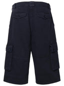 Dolce & Gabbana Blue Cotton Cargo Bermuda Shorts